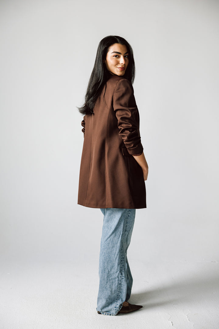 SLIM FIT Chocolate BROWN BLAZER
