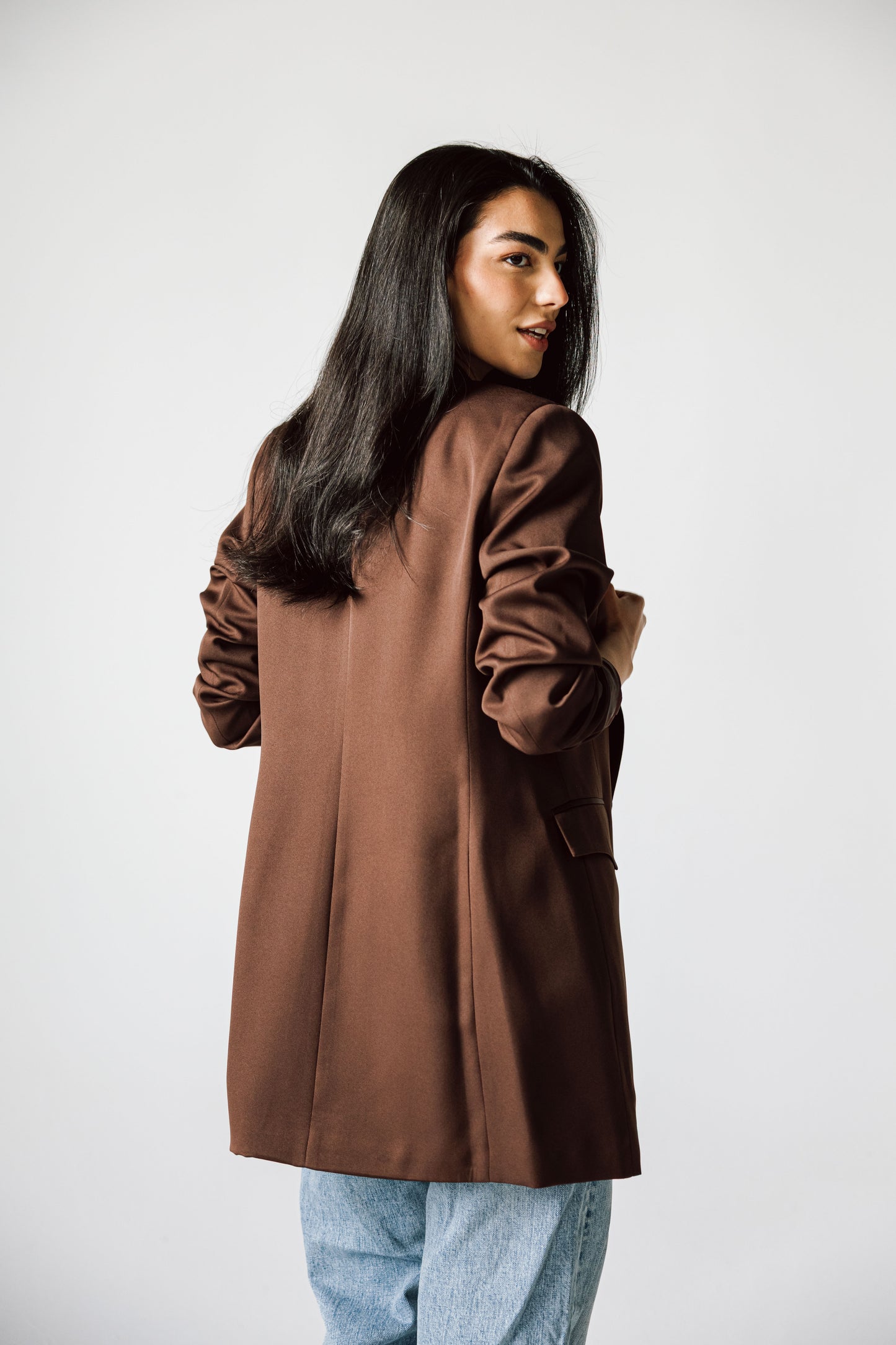 SLIM FIT Chocolate BROWN BLAZER