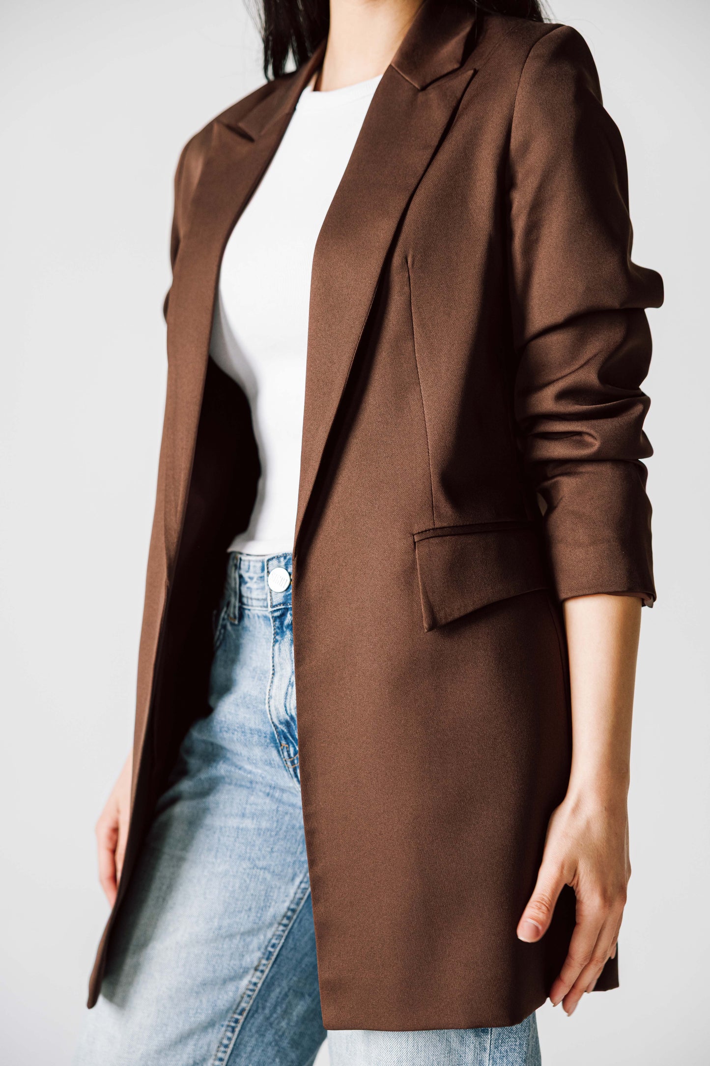 SLIM FIT Chocolate BROWN BLAZER