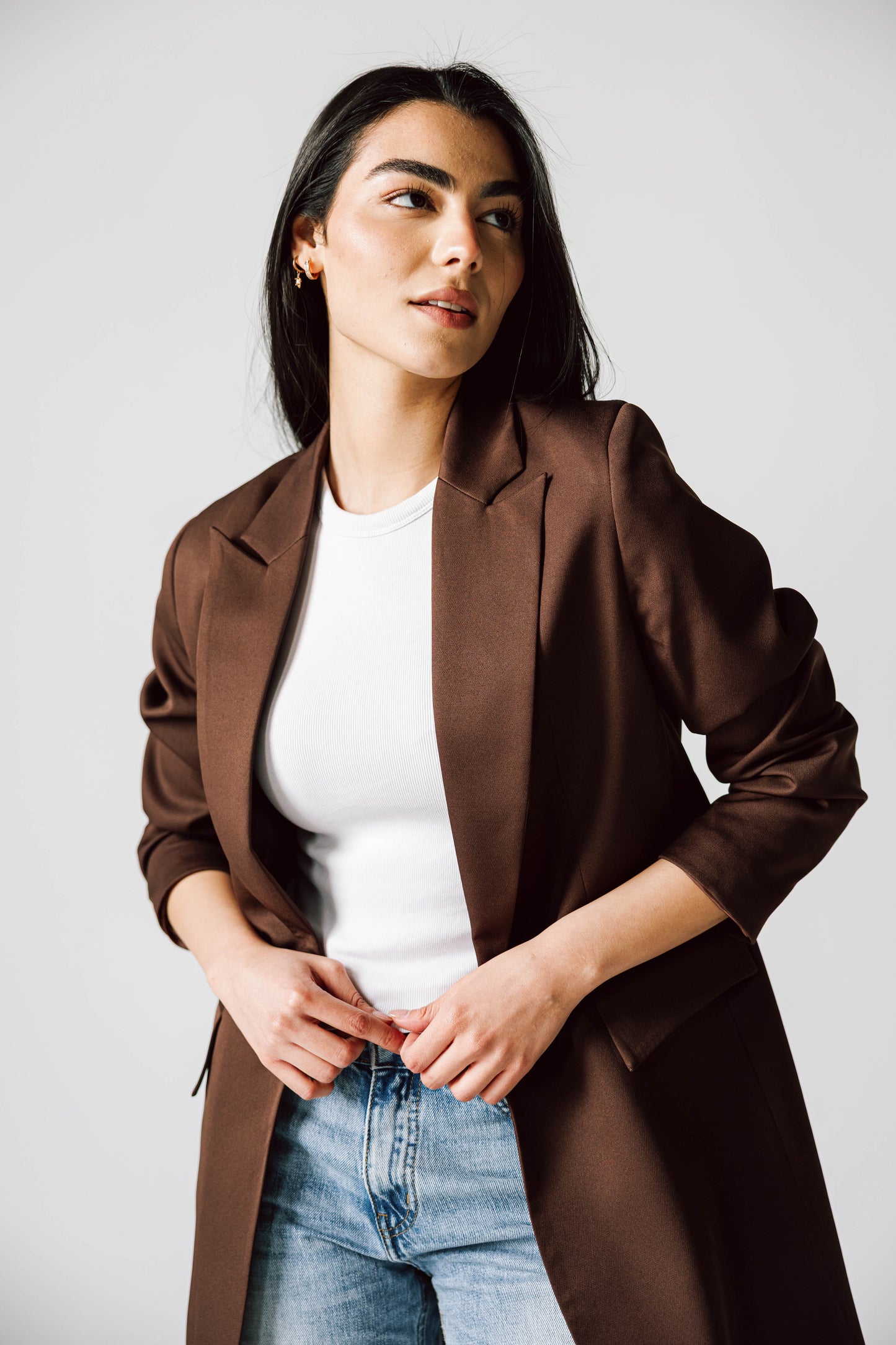 SLIM FIT Chocolate BROWN BLAZER