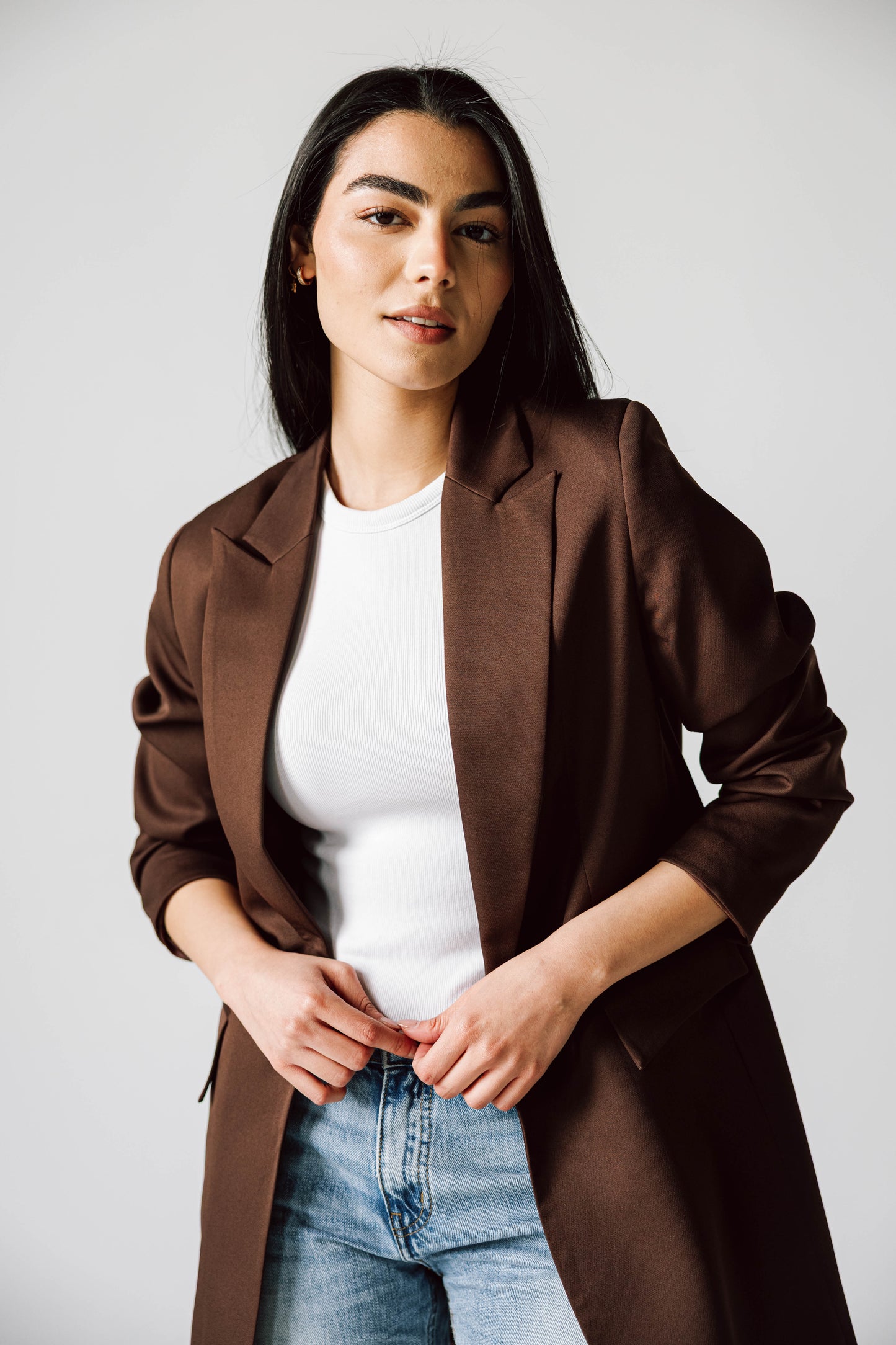 SLIM FIT Chocolate BROWN BLAZER
