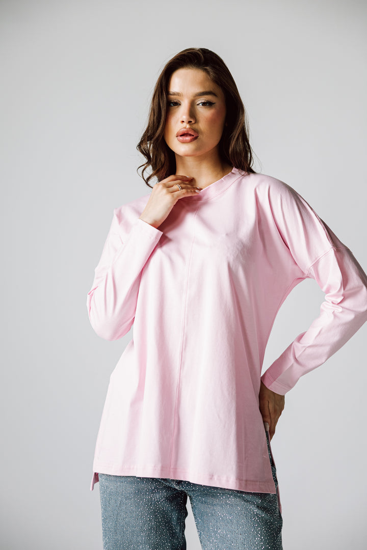 Basic Top In Pink