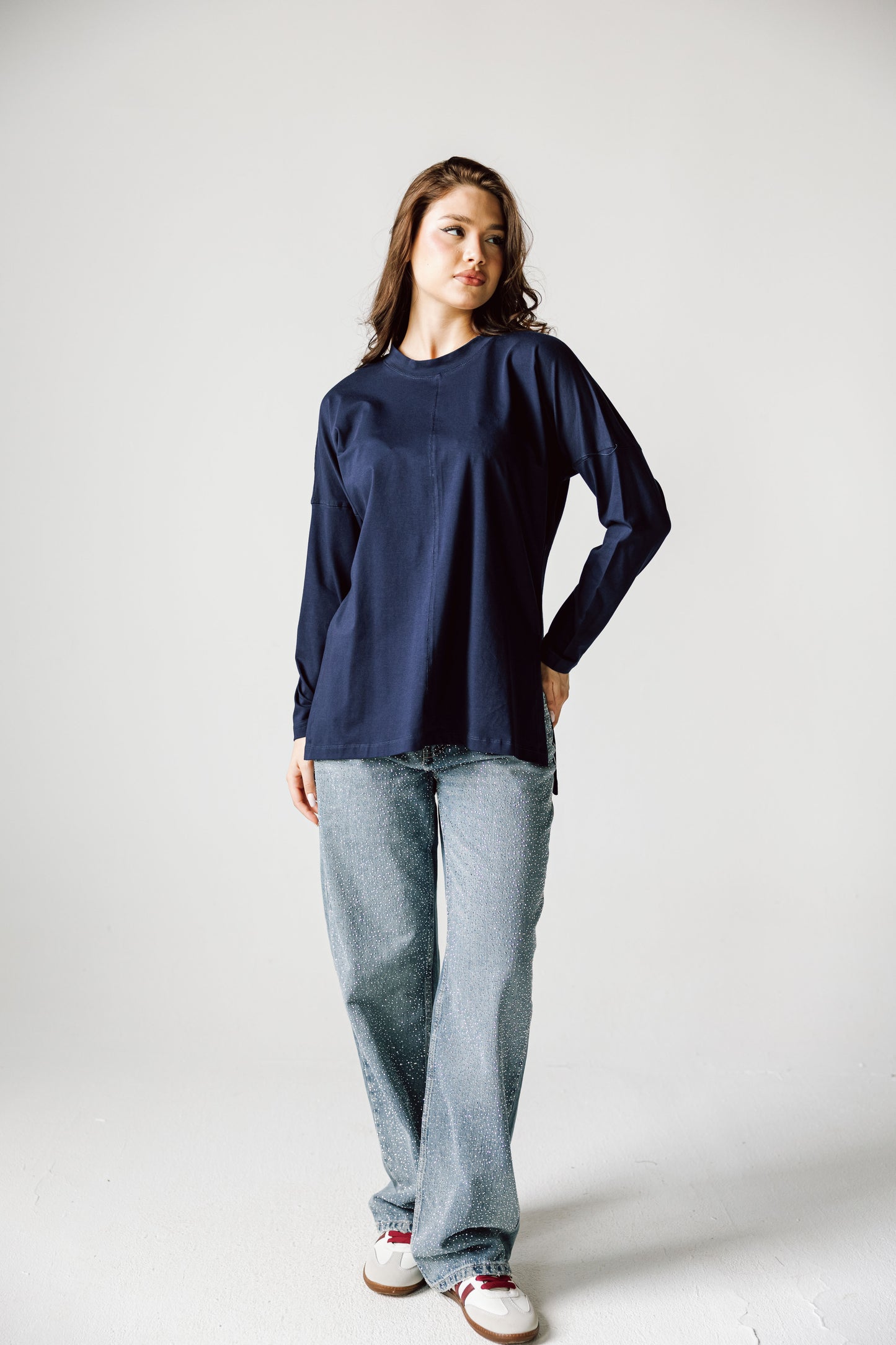 Basic Top In Navy