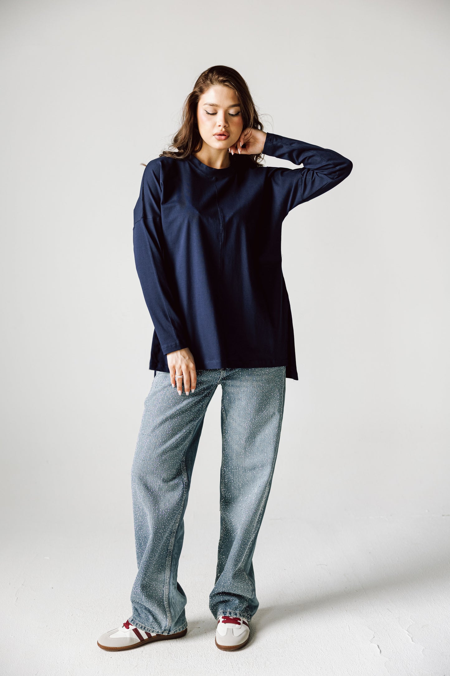 Basic Top In Navy