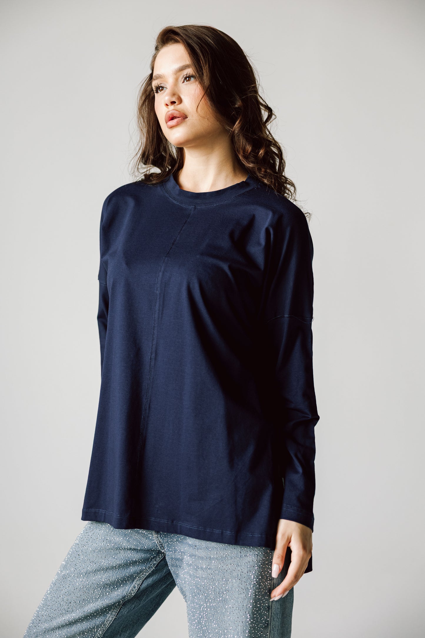 Basic Top In Navy