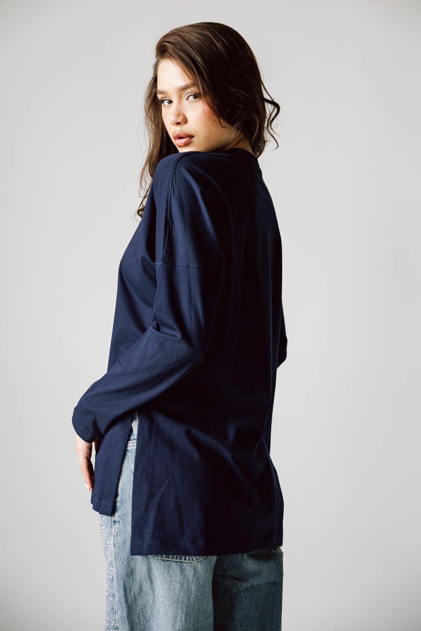 Basic Top In Navy