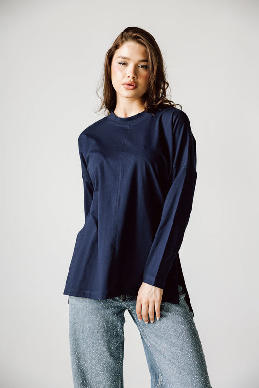 Basic Top In Navy