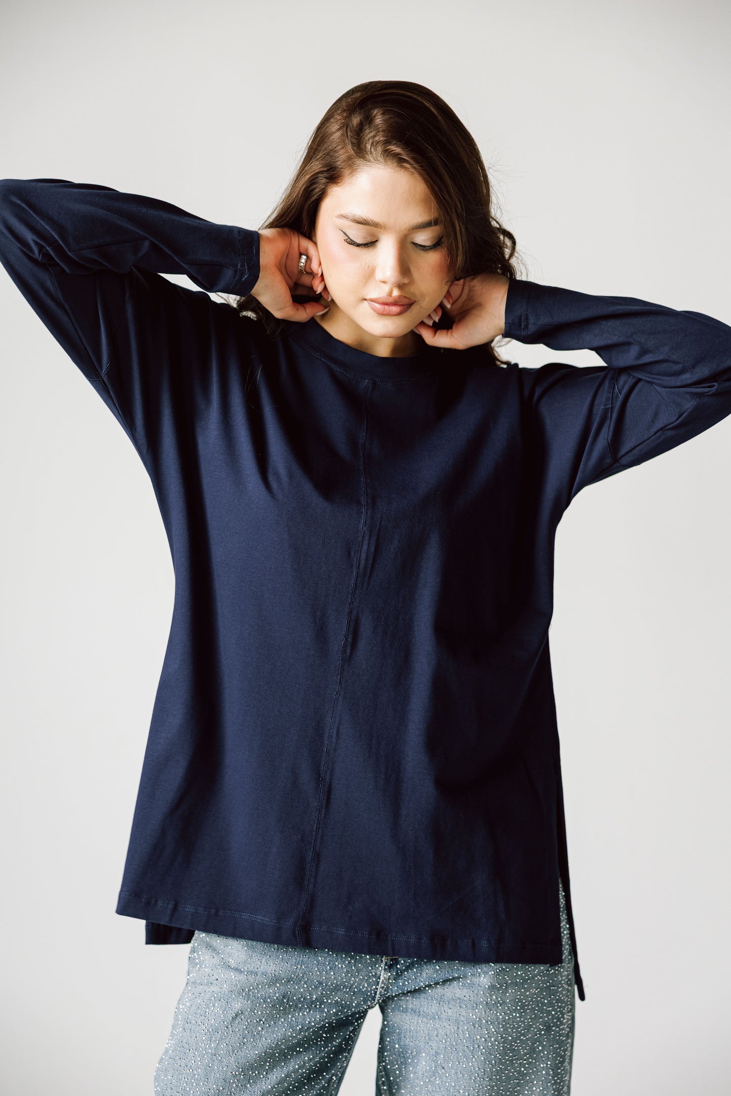 Basic Top In Navy