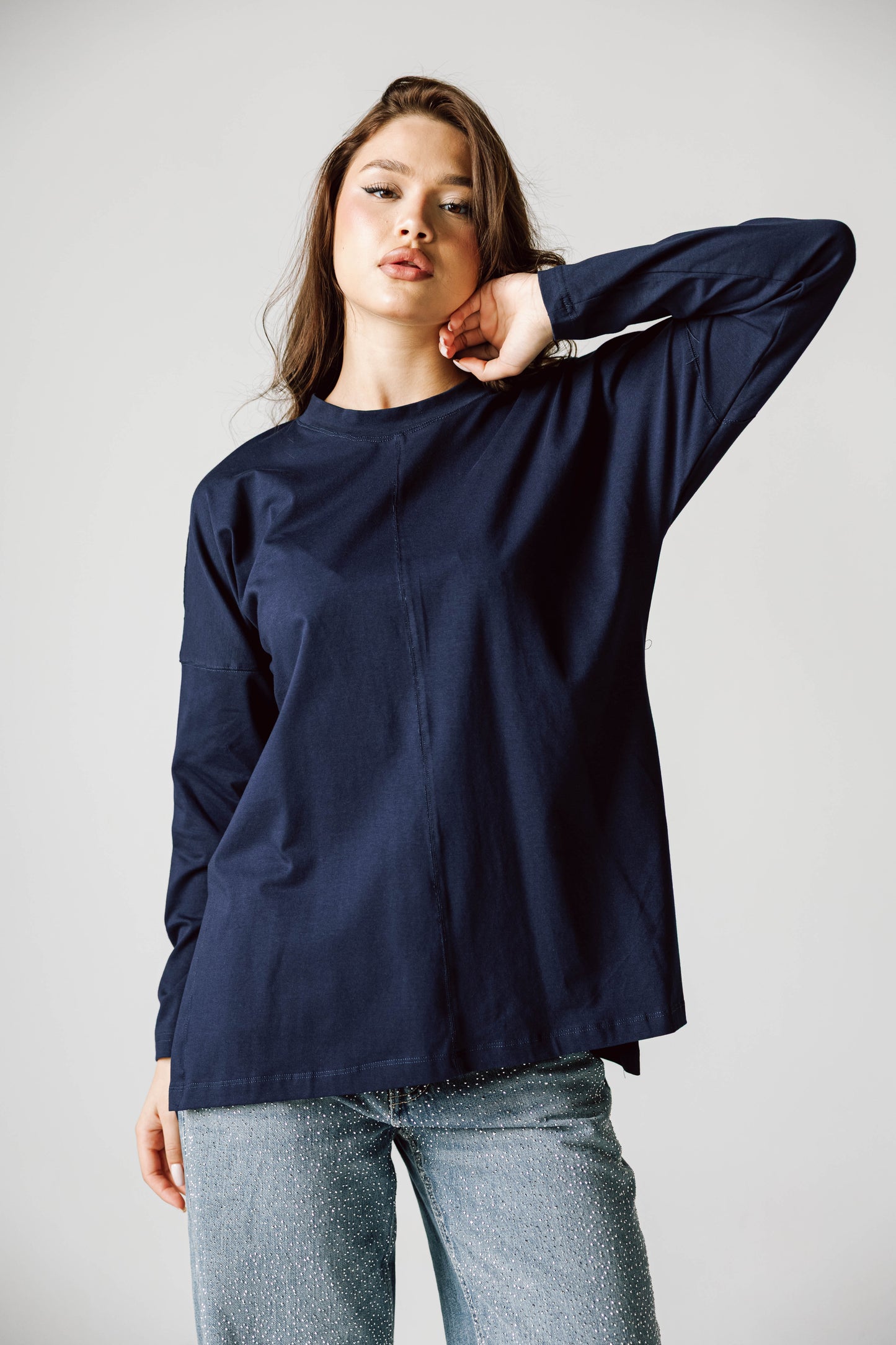 Basic Top In Navy