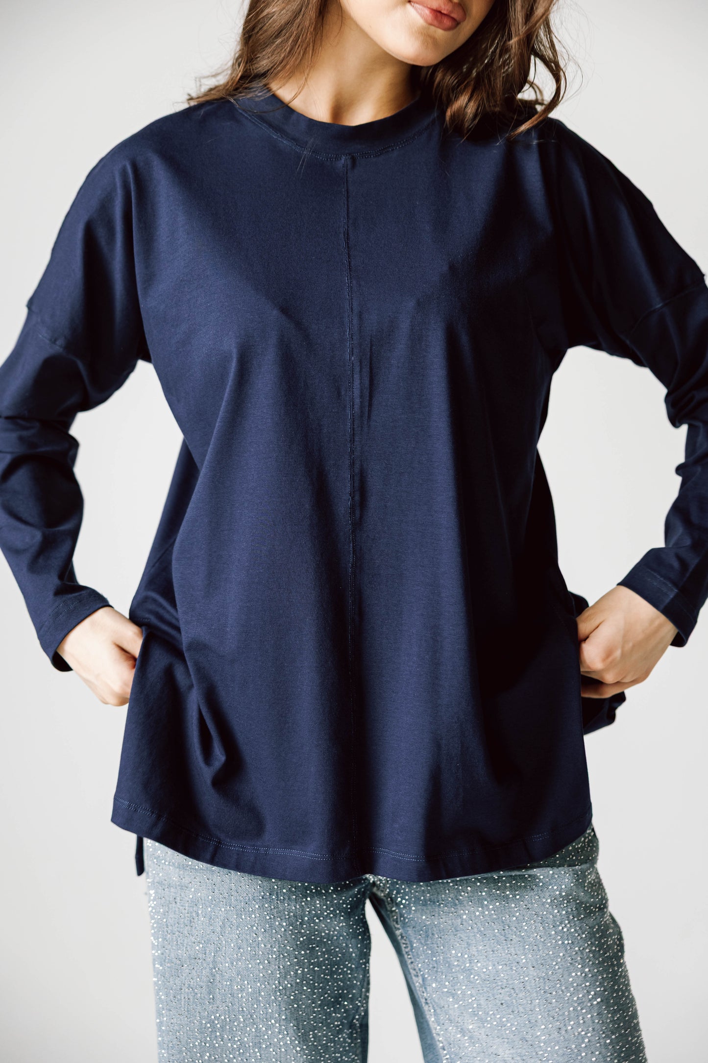 Basic Top In Navy