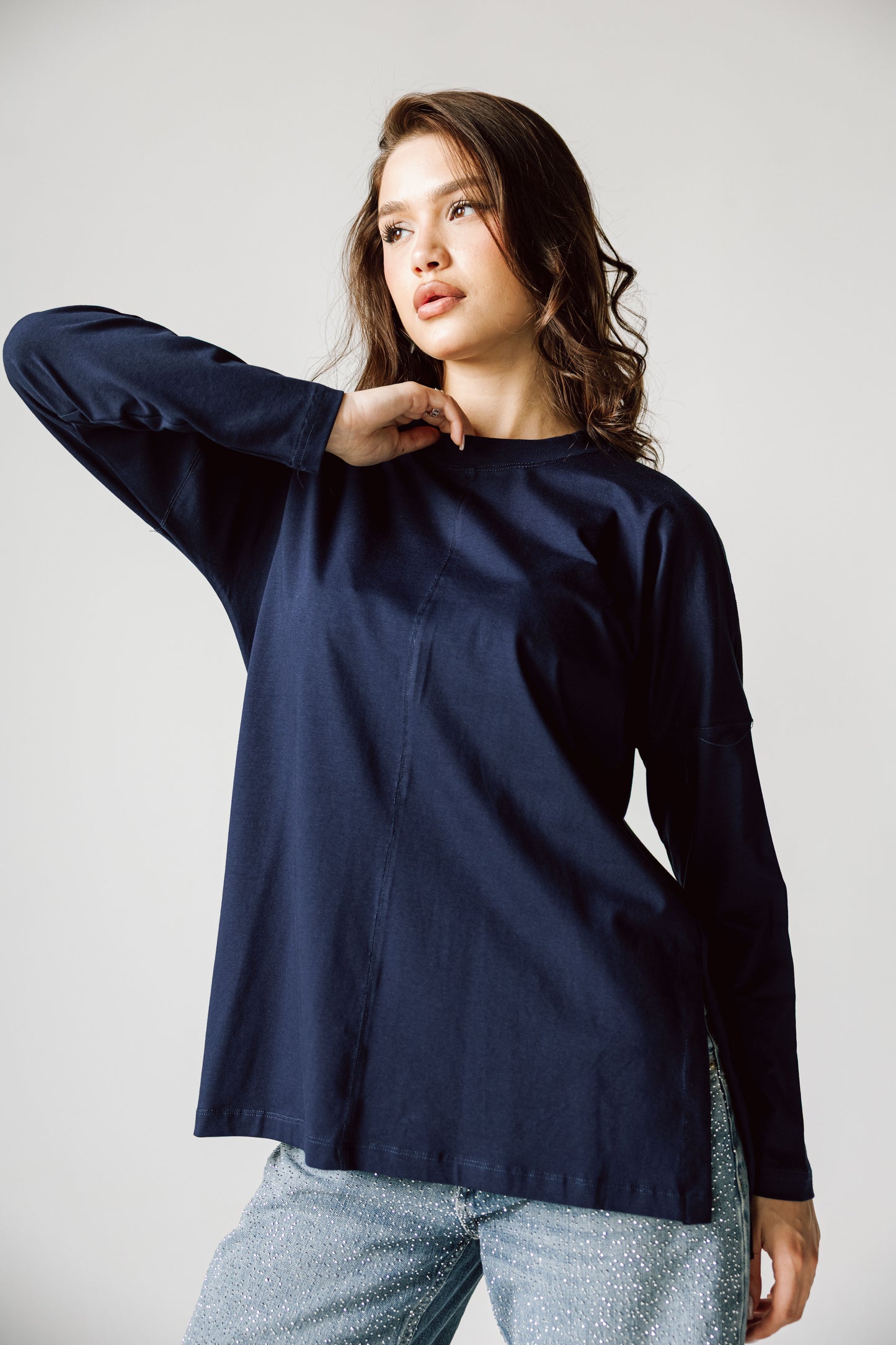 Basic Top In Navy