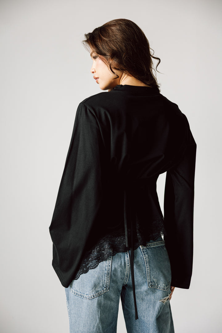 Everyday Lace Top In Black