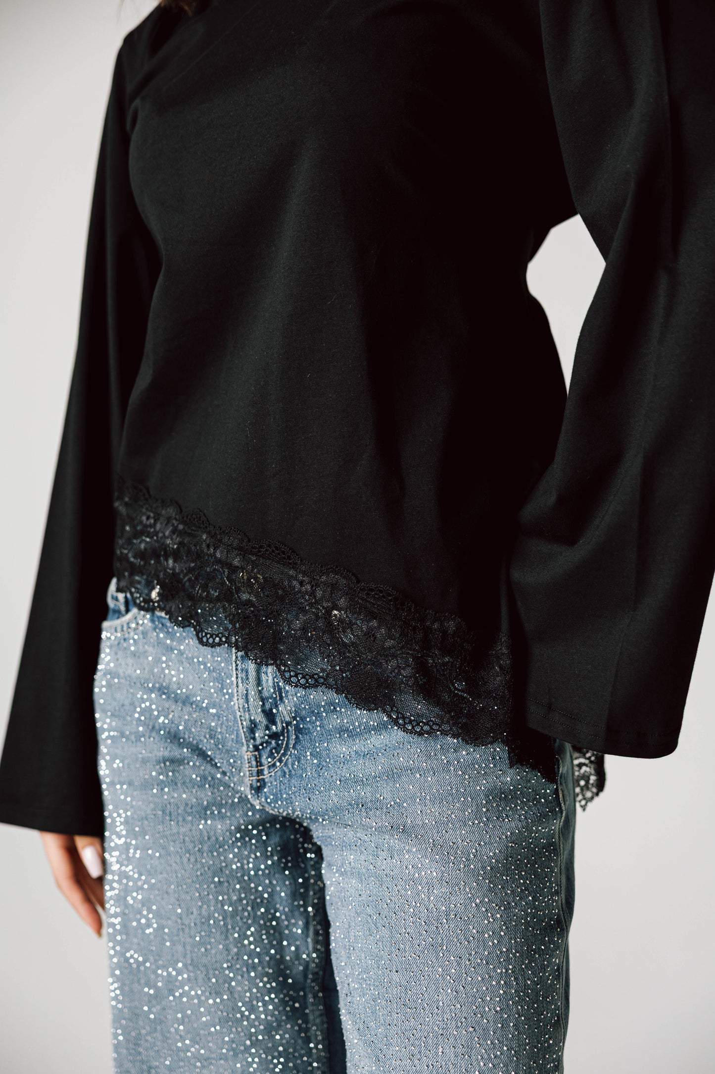 Everyday Lace Top In Black