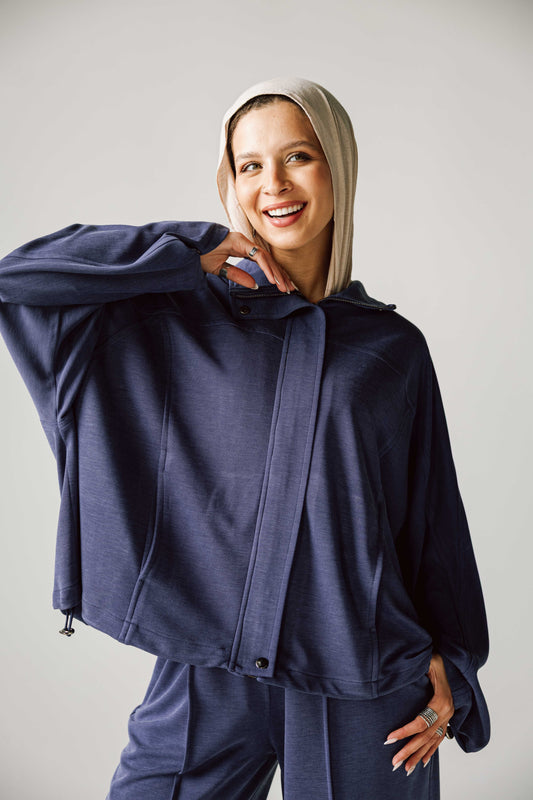 Essential Cotton set In Navy