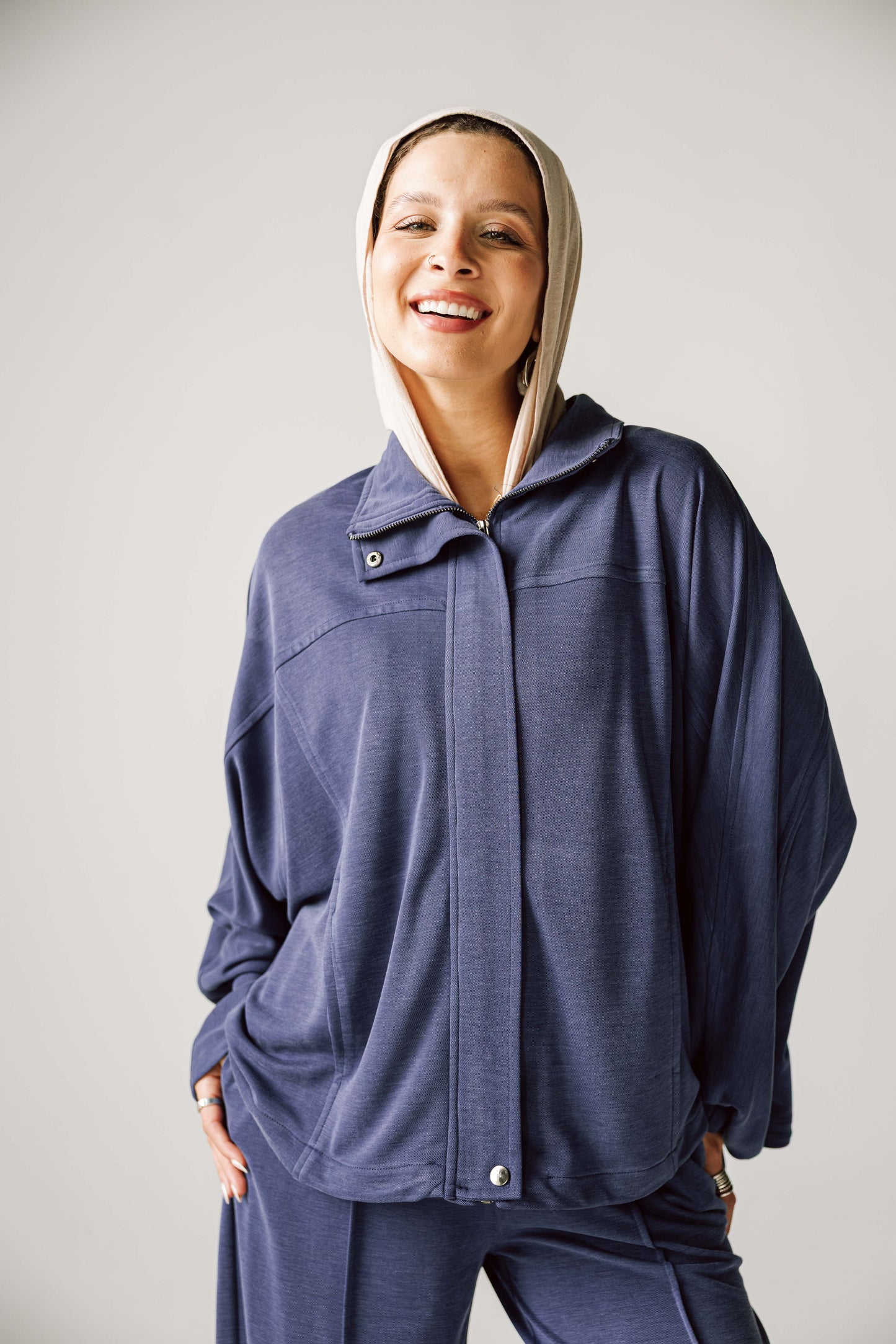 Essential Cotton set In Navy