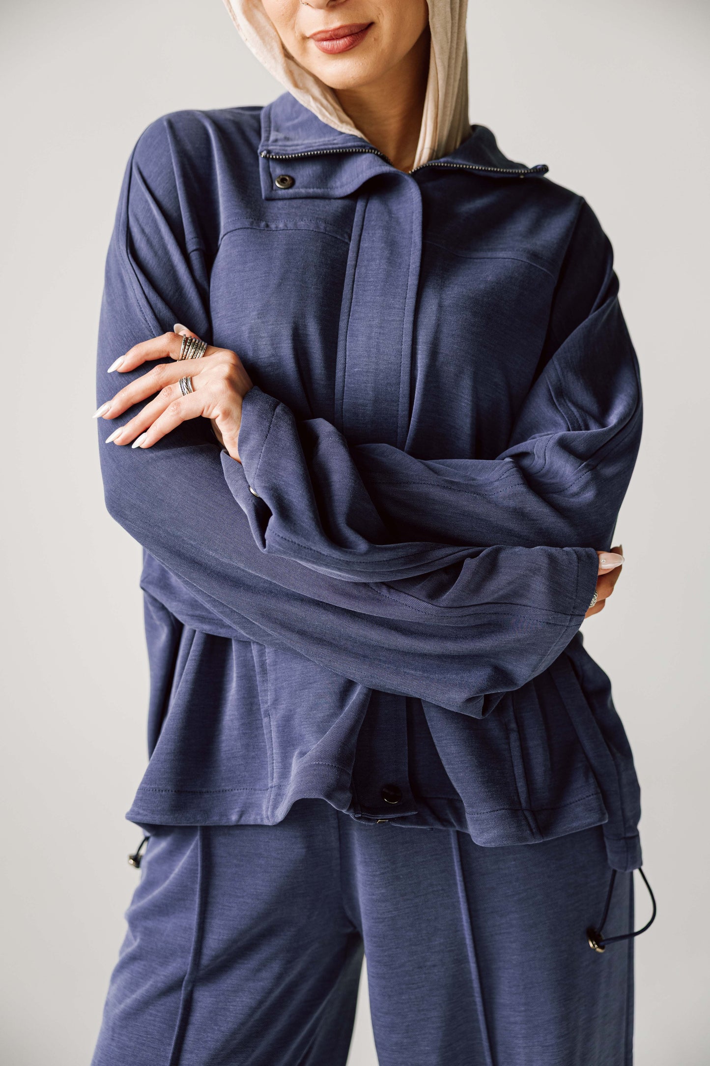 Essential Cotton set In Navy