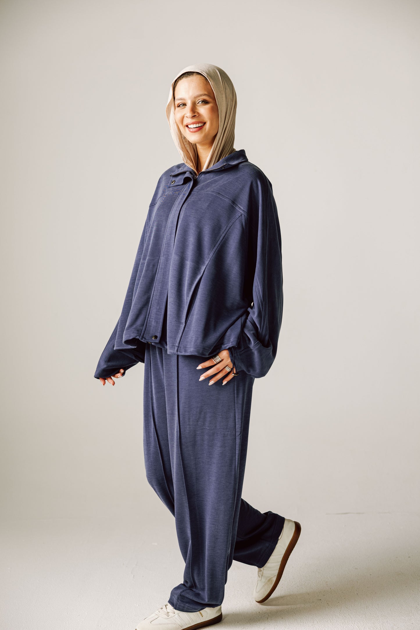 Essential Cotton set In Navy
