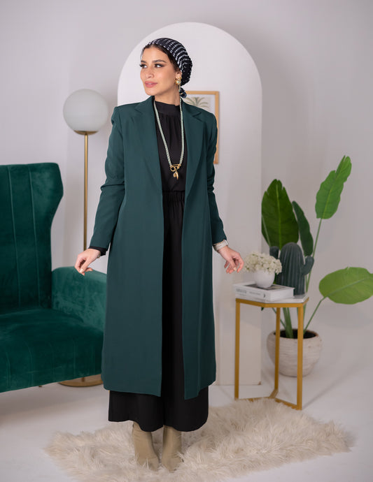 Dark Olive long blazer