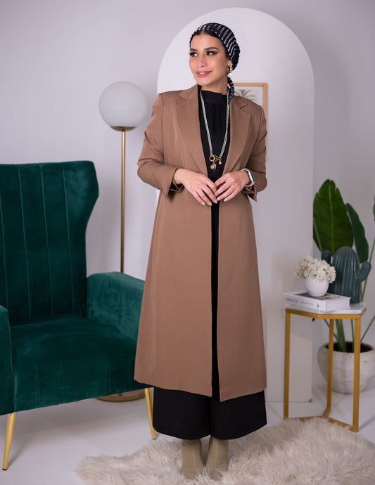 Brown long blazer